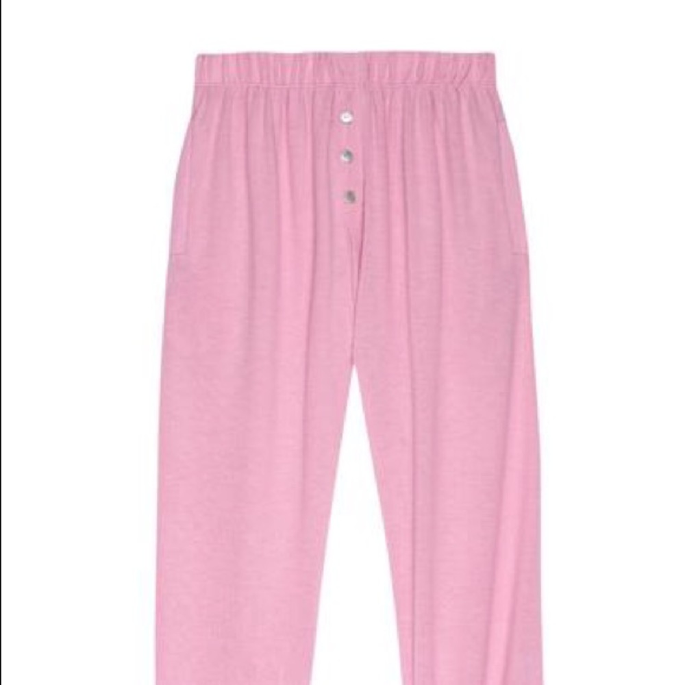 Donni Sweater Henley Sweatpant in Rose